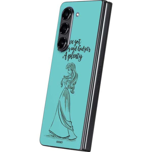 Disney Princess Ariel Gizmos and Gadgets Art Galaxy Z Fold5 5G Skin